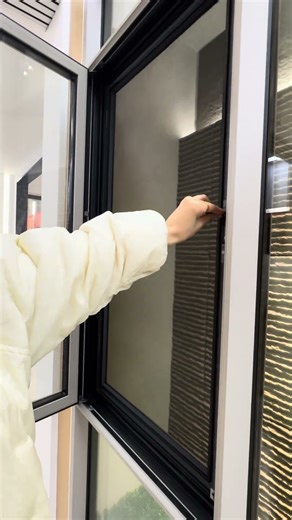 double inward opening window, standard ROTO tilt-and-turn function, 304 stainless steel screen