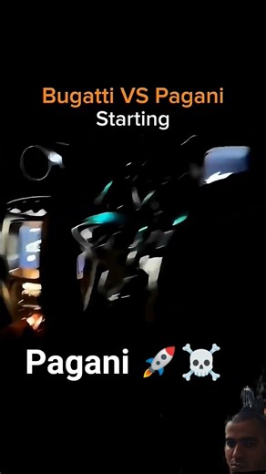 Bugatti vs Pagani Starting 🚀 #shorts #bugatti #pagani #hypercar