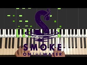 Deep Purple - Smoke On The Water (Piano Tutorial Lesson)