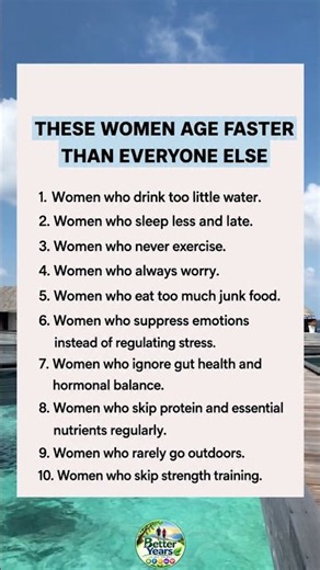 10 Habits That May Make Women Age Faster After 30 ⚠️ | Healthy Aging Tips