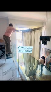 25 reactions | Staircase curtains done. We removed old curtains and put up new and stylish curtains 殺殺 | Curtain Boss | Facebook