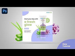 Photoshop Tutorial - E-commerce product banner design | Social Media Post Design in Photoshop