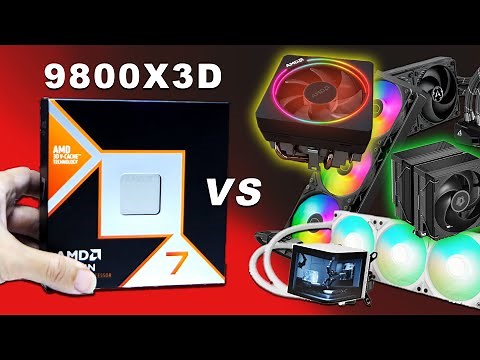 Can AMD's Wraith Prism Cool a 9800X3D? (VS. After Market Coolers)