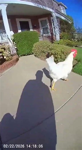 Cop Chases Escaped Chicken Through Suburb