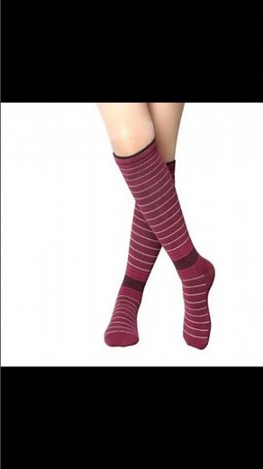 Unisex Over Calf Compression Socks with Stylish Stripe Pattern
