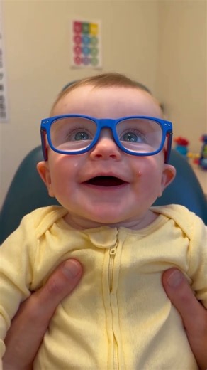 Cute Baby Reaction Getting Glasses For The First Time | Wholesome Moment #babyreaction #babyglasses