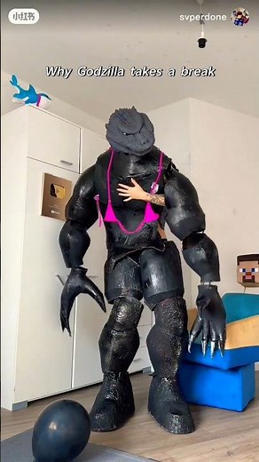 Godzilla I need a minute #interiordesign #cosplay