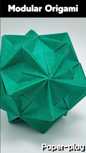Beautiful 3D Origami Geometry ✨ 모듈러 종이접기 🔶 Paper Folding