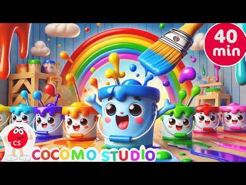 40 Min Color Songs for Kids 🌈 | Preschool Learning Colors Video for Toddlers