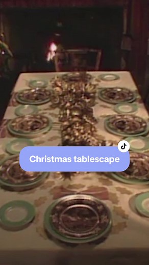 In this classic clip, Martha explains how she sets the table for Christmas Eve dinner. Our founder’s festive décor includes a hand-stenciled tablecloth, consignment shop finds, and a gilded centerpiece #holidayprep #holidaytablescape #marthastewart