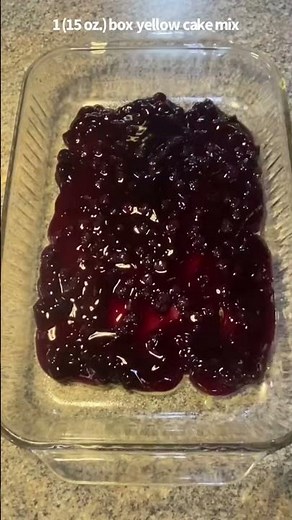 Three Ingredient Blueberry Dump Cake