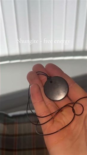 Shungite Necklace for Energy Protection and Wellness#shungite #energyprotection #wellness