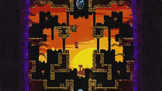 儿子本地双人合作《塔楼坠落：升天》任务模式+和小朋友本地4人对战 TowerFall Ascension 另类的场景上下连通可踩人平台动作游戏。DLC可4人合作