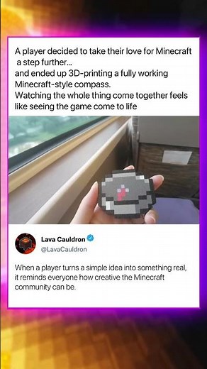 From Minecraft to Reality: 3D Printing a Working Compass!