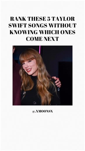 Blind Ranking Taylor Swift's Top 5 Songs