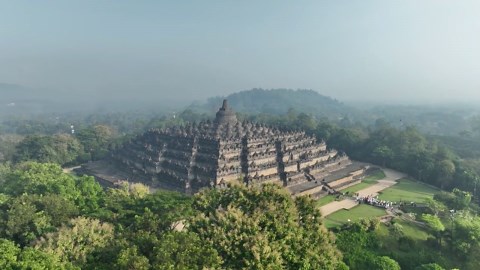Stunning Drone Footage of Indonesia’s Majestic Borobudur Temple