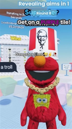Gangster Elmo💀🥀 #roblox ￼