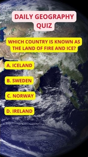 Daily Geography Quiz pt.8🌍🗺️🏙️🏳️🔭 #quiz #facts #world