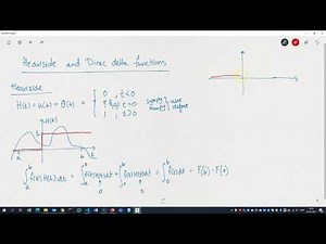 Heaviside and dirac delta