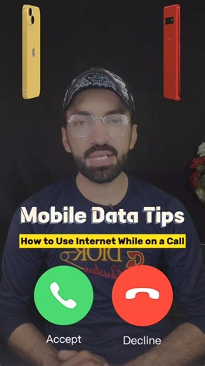 54K views · 2.2K reactions | Mobile Data Tips: How to Use Internet While on a call 酪#mobiledata #android #mobiledatatips #tech #azharaz836 #fypシ゚viralシ #learnonreelstech #fbreel #fyp #techtoktips | Azharaz836 | Facebook