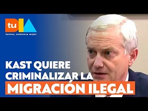 Entrevista exclusiva T13: Kast impulsará acuerdo para criminalizar la migración ilegal | Tu Día