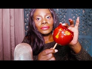 Candy Apple Slices ASMR Eating Sounds Intense Crunch