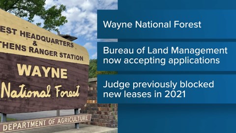 Bureau of Land Management accepting applications for fracking in Wayne National Forest