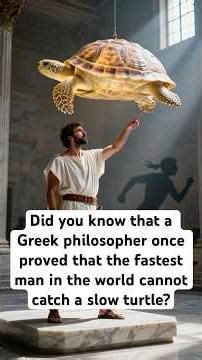 Did u know a Greek Philosopher prove that the fastest man in the world couldn’t catch a-slow turtle?