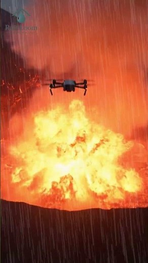 Drone Eagle Dive Over Volcano Crater 🌋 | Extreme FPV Short