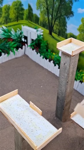 The Most Perfect Mini Concrete Build I’ve Ever Made،، Satisfying Miniature House#shorts #mini #diy | Mini Construction