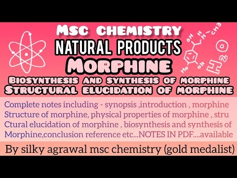 Morphine-Biosynthesis And Synthesis Of Morphine|StructureElucidation Of Morphine|Natural Product|Msc