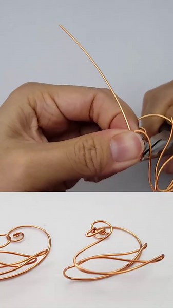 Swan | ear cuff | How to make handmade jewelry | copper wire @LanAnhHandmade 760 #Shorts