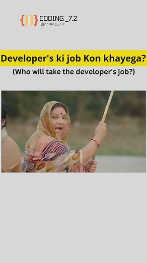 Pramod Kushwaha on Instagram: "Coding_7.2:) developer.😢 Like ♥️ and share 🤗 . . For collaborations: coding726@gmail.com. . Follow bhi kr lena 🥹 . . #office #manager #ai #aimemes #CodingMemes #ProgrammingLife #WebDevelopment #CodeLove #DeveloperHumor #CodingJokes #TechMemes #SoftwareEngineering #CodingLife #DevLife #CodeJourney #DebuggingLife #DeveloperDiaries #CodingCommunity #LearningToCode #RefactorToPerfection #TechIntern #CodeChallenges #SoftwareEngineering #FromBugToFeature . . #explorep