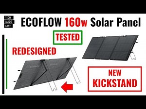 REDESIGNED NEW EcoFlow 160w Solar Panel TOTALLY ReDesigned EcoFlow NextGen 160w
