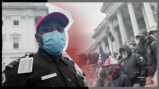 The Capitol Police officer in a MAGA hat. What’s the real story?