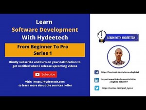 Software & Web development for beginners | learn coding from scratch for free - Series 1