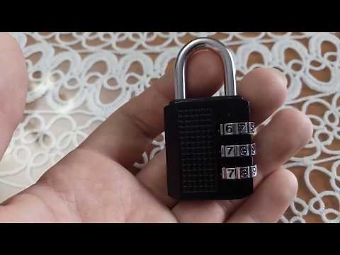 Como abrir y cambiar la contraseña de un candado