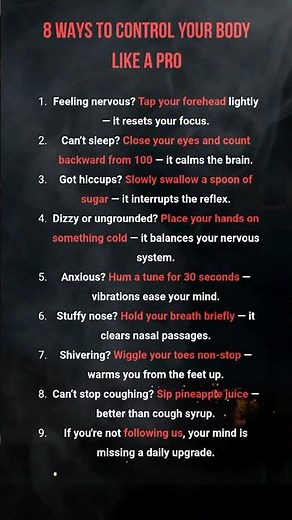 8 Tricks to Control Your Body Like a Pro | Human Psychology | USA | Australia | Canada | Norway | UK