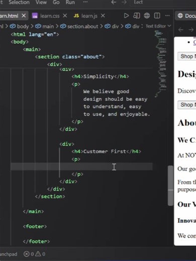 Beginner Level Part 3 - Best way to structure your webpage. #frontend #html