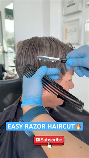 EASY RAZOR HAIRCUT BY VIVYAN HERMUZ: Complete Tutorial Linked Below! 🔥🔥🔥#haircut #hairtutorial