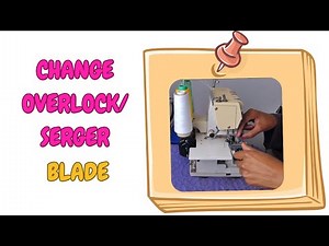 HOW TO CHANGE THE BLADE ON A SINGER SERGER | EASY OVERLOCK MACHINE TUTORIAL