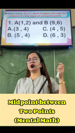 Midpoint between Two Points (Mental Math) #mathematics #Math8 #mathtutor #mathlesson #mathematician #MathTinik #mathskills #mathisfun #revisedkto12curriculum #mathteacher #MaamPagayon | Mommy Eiram MiniVlog