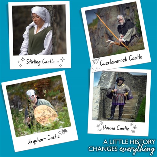 17 shares | Step back in time with us this October Holidays!  Authentic characters bring Scotland's rich history to life. Be transported through the ages. | Historic Scotland | Facebook