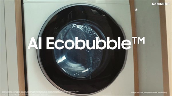 Presenting Samsung Front loading Washing Machine which comes with AI Ecobubble Technology for quick but effective gentle wash. This AI technology automatically dispenses detergents and turns them into powerful bubbles, so that they can quickly penetrate into fabrics to remove dirt effortlessly, yet protecting the color and texture. Visit your nearest authorized Samsung outlet to purchase. #AIEcobubble #Frontloading #Washingmachine #Samsung | Samsung