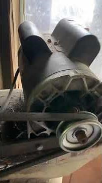 Converting direct drive air compressor motor to belt drive.