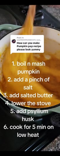 Pumpkin Pap Recipe for Banting Diet