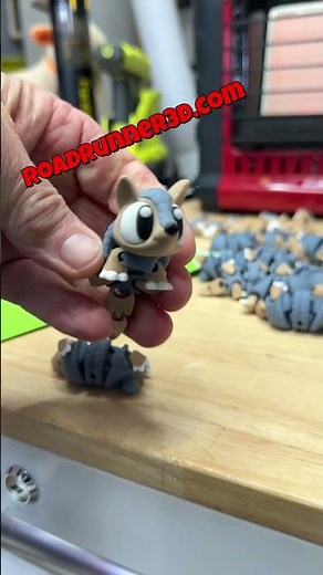 Mini Flexi Armadillo 🤎🛡️ Tiny Wiggly 3D‑Printed Fidget Buddy