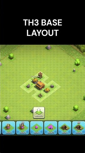 TH3 Defense Base Layout #clashofclans #coc #gaming #games