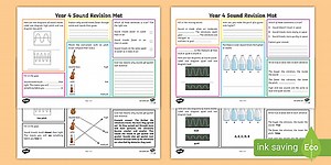 KS2 Year 4 Sound Revision Activity Mat