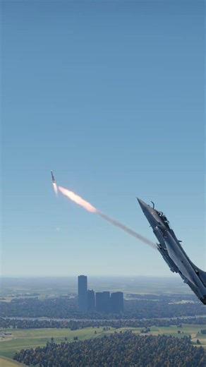 RAFALE DOMINANCE! 🚀 Perfect Air-to-Air Kill | #JetFighter #AirForce #Shorts